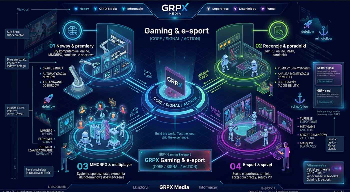 Gaming e-sport - gry komputerowe MMORPG online